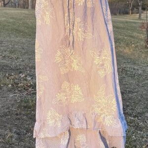 Floral Striped Women's Skirt